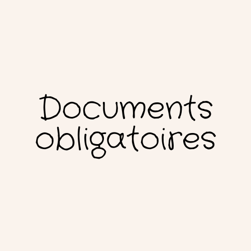 Documents obligatoires